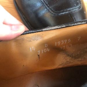 Allen Edmonds black leather shoes